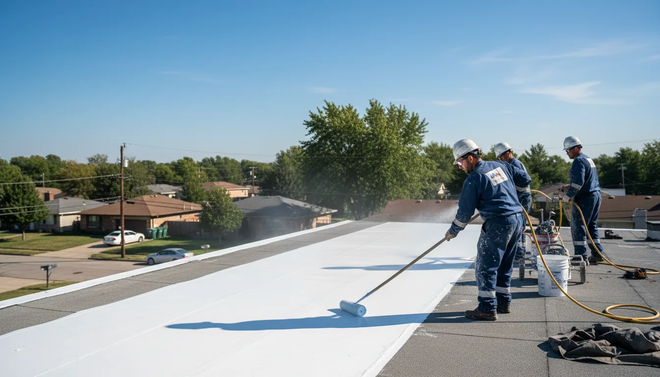 Commercial roof coating in Oswego, NY near me